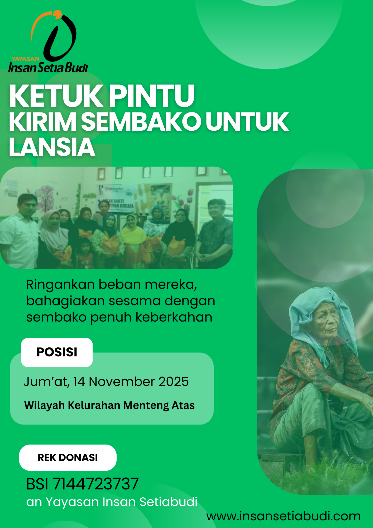 KETUK PINTU (KEPIN) KIRIM SEMBAKO UNTUK LANSIA
